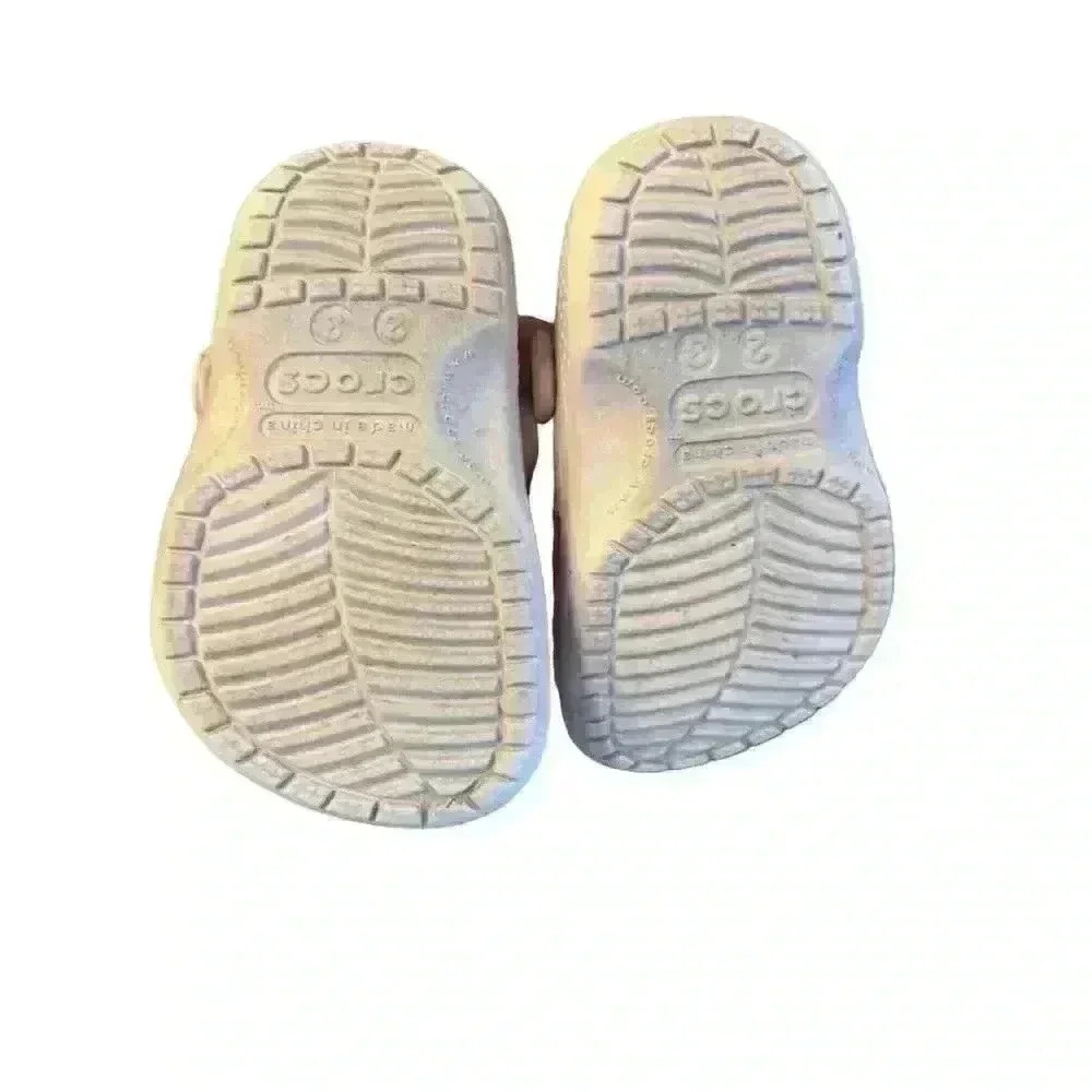 Crocs Toddler Classic Clog Light Pink Size 2/3 Casual Shoes - Picture 5 of 5